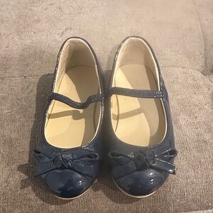 Janie and Jack Glossy Navy Mary Jane Shoes